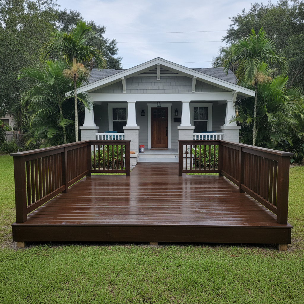 Deck Railing Installation completed by Excellence Deck Company in Parrish, FL